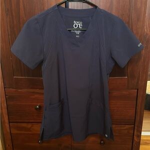 Navy scrub top